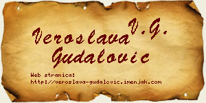 Veroslava Gudalović vizit kartica